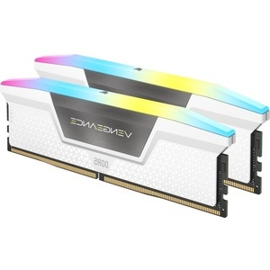 CMH32GX5M2D6000Z38W - Corsair Vengeance RGB - Kit mémoire 32GB (2x16) DDR5-6000 CL38-48-48-96 blanc