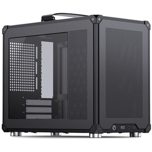 C6MAX - Jonsbo C6 Max Black - Boîtier µATX avec fenêtre